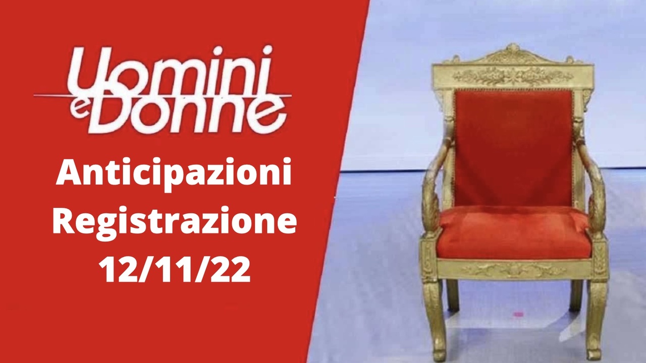 Anticipazioni Uomini e Donne del 12/11/22: Riccardo e Gloria continuano ad uscire insieme, un tronista non entra