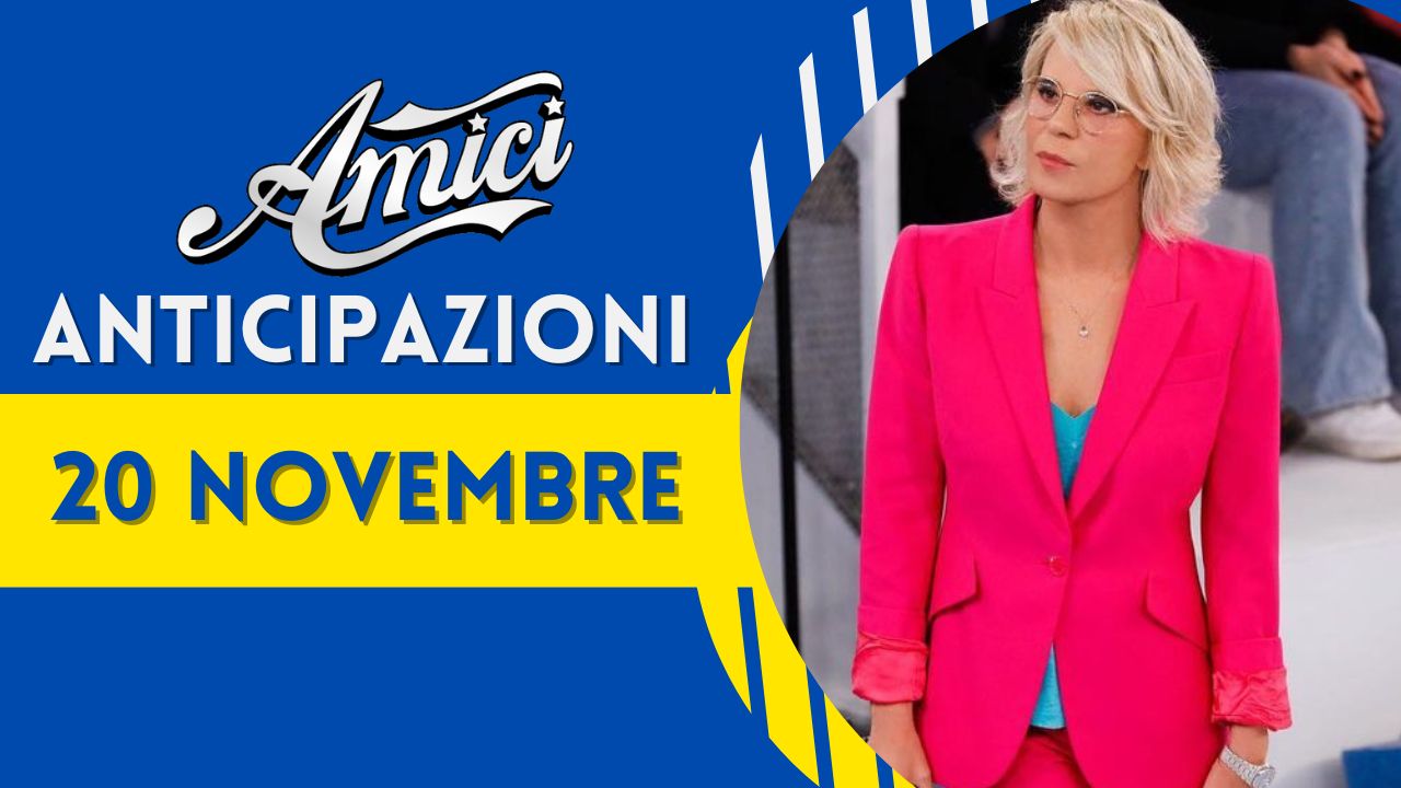 Anticipazioni Amici 22, domenica 20 novembre: spoiler su allievi e ospiti