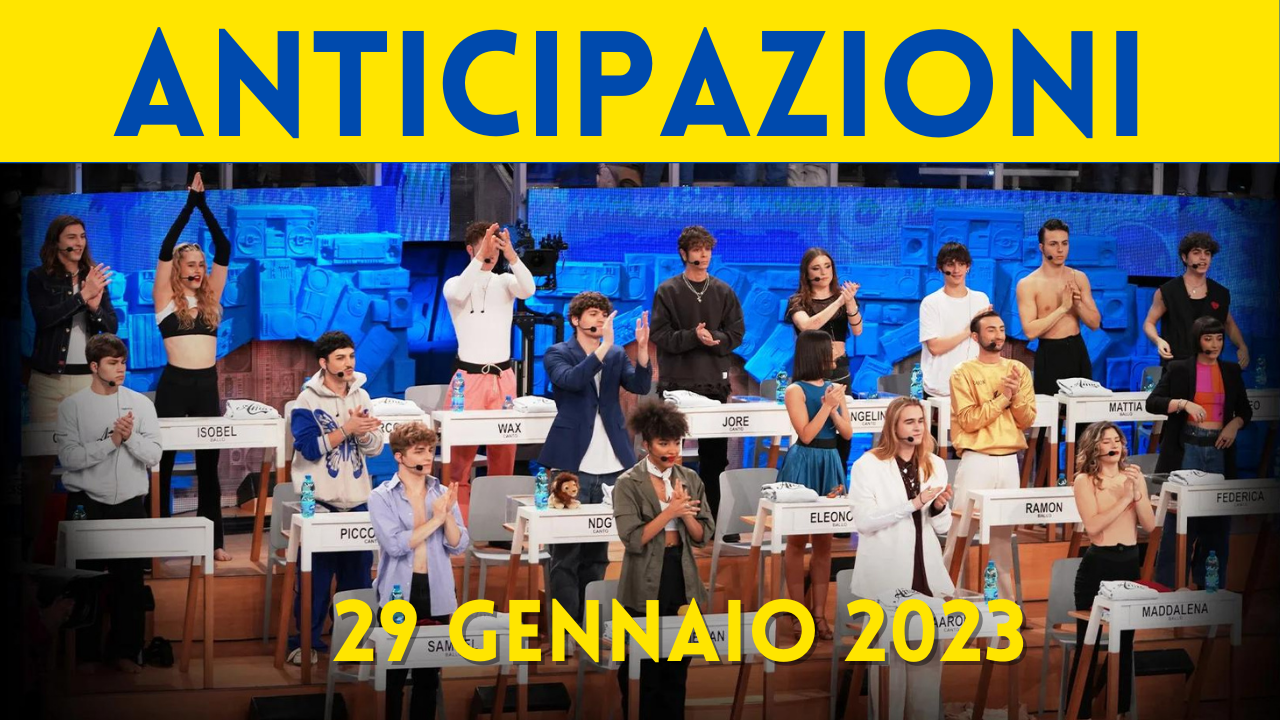 Anticipazioni Amici 22, eliminati e ingressi al serale del 29 gennaio 2023