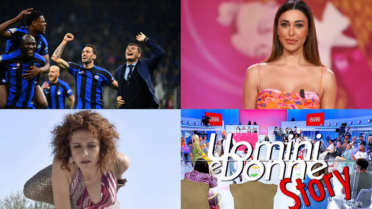 Ascolti tv ieri: boom Inter-Milan, resistono Rai1 e Le Iene. UeD Story in calo
