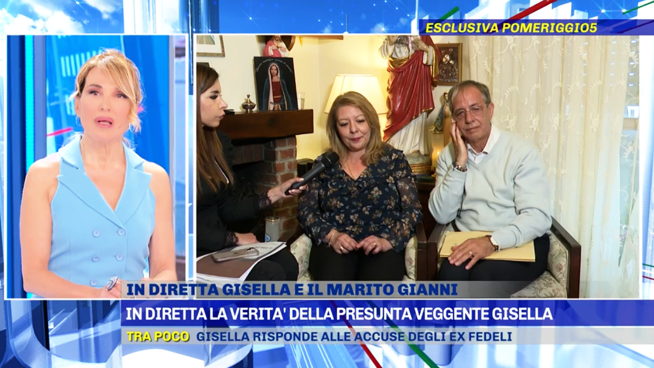 Pomeriggio 5: Madonna di Trevignano piange dopo intervista a Gisella (FOTO)