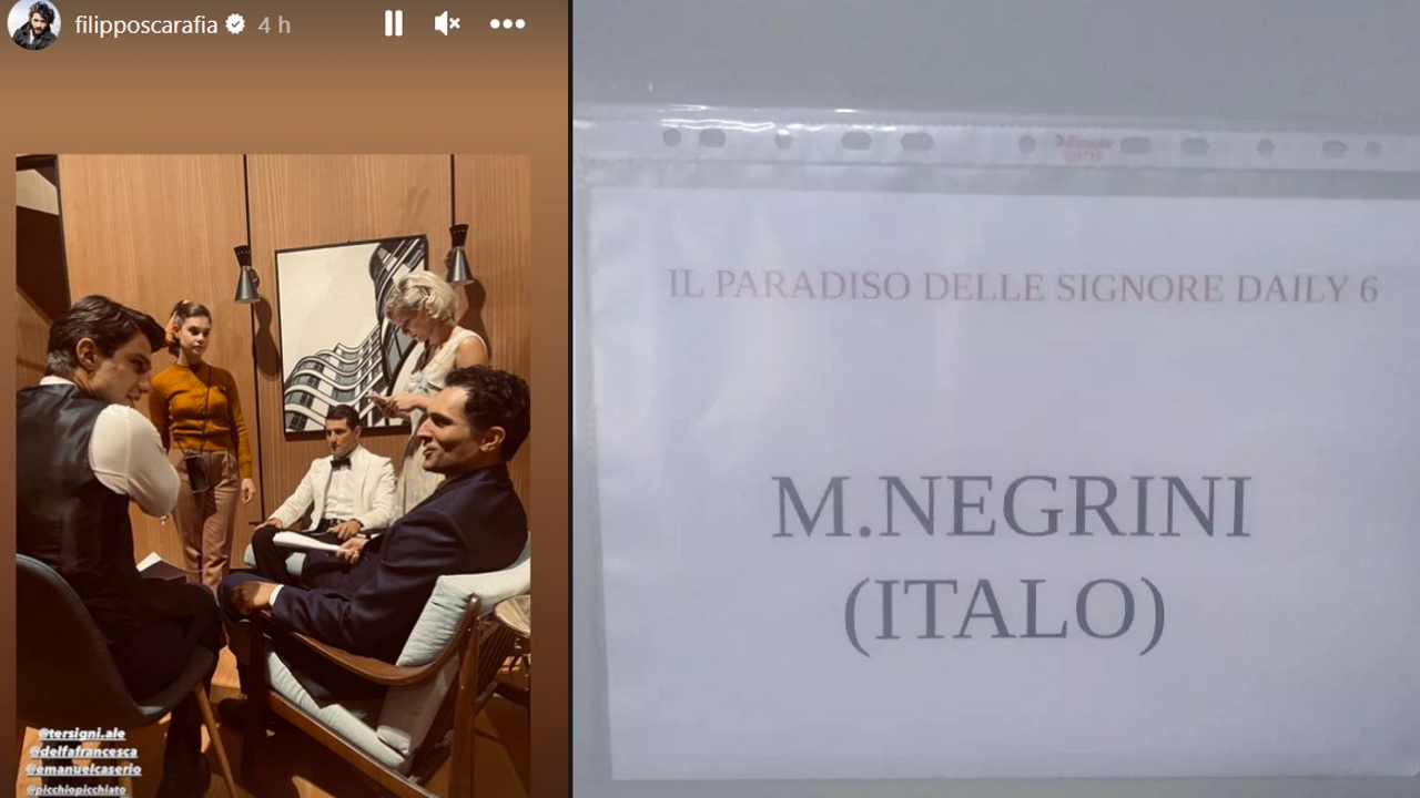 Il Paradiso delle Signore 8, nuova foto dal set: confermato un altro attore