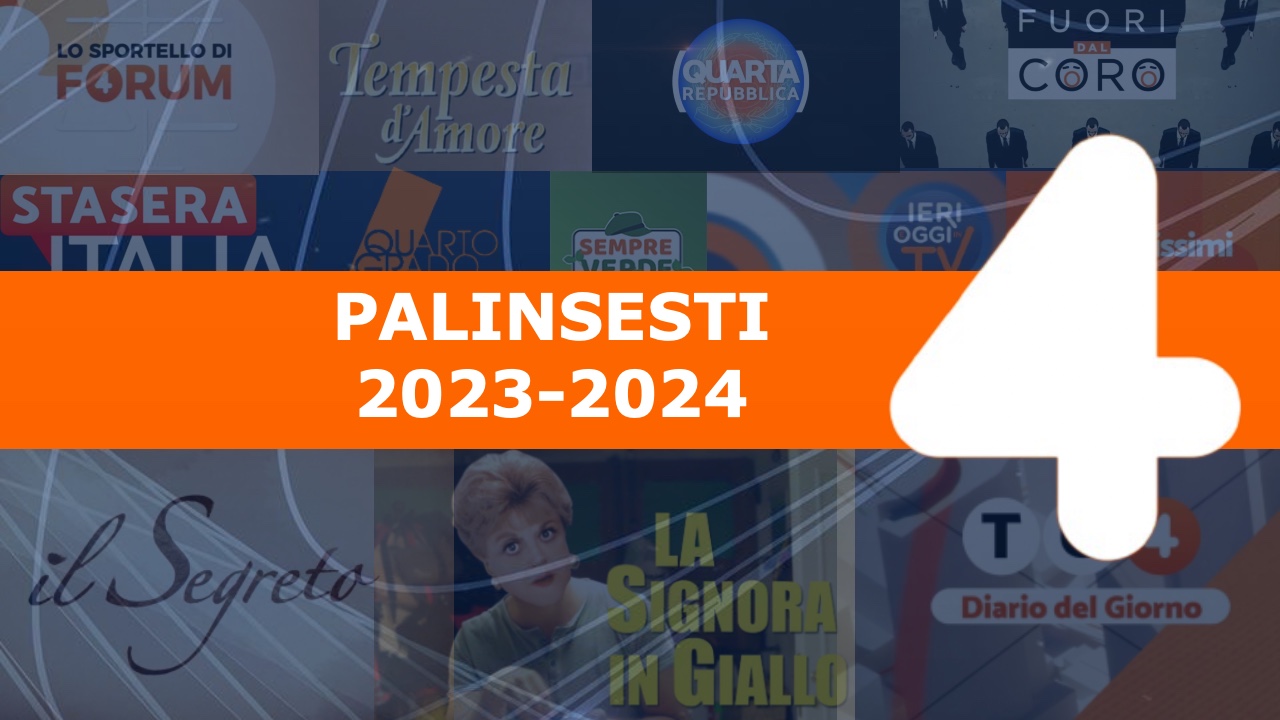 Rete 4 palinsesti Mediaset 2023-24: novità per Berlinguer, Palombelli e Porro