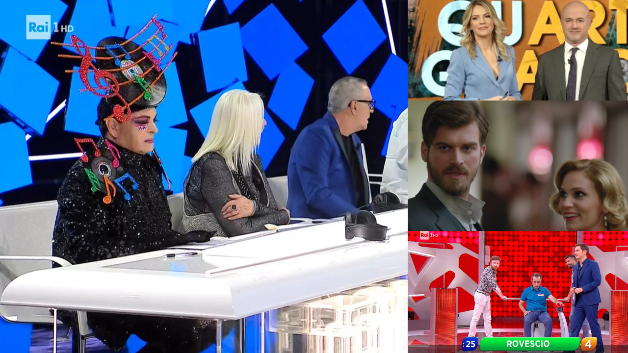 Ascolti tv ieri: soap Canale 5 boom, Rai1 batte La Ragazza e l’Ufficiale