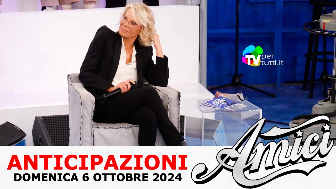 Anticipazioni Amici 24, registrazione puntata 6 ottobre: classifiche e ospiti