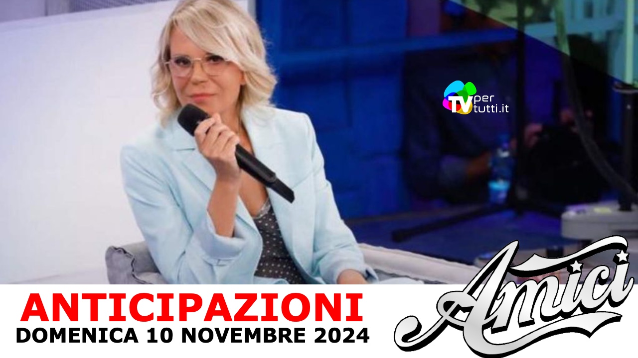 Anticipazioni Amici 24 puntata 10 novembre: sfide, ospiti, classifiche