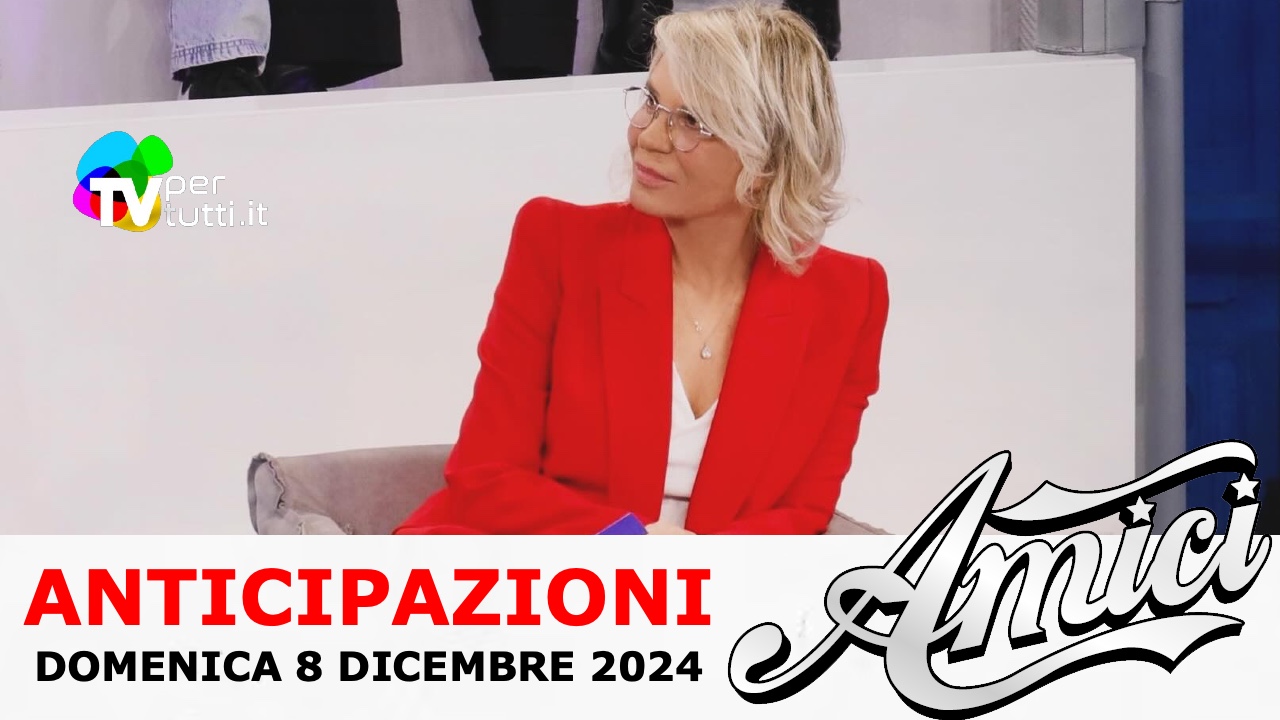 Anticipazioni Amici 24 puntata 8 dicembre: eliminato, ospiti, classifiche