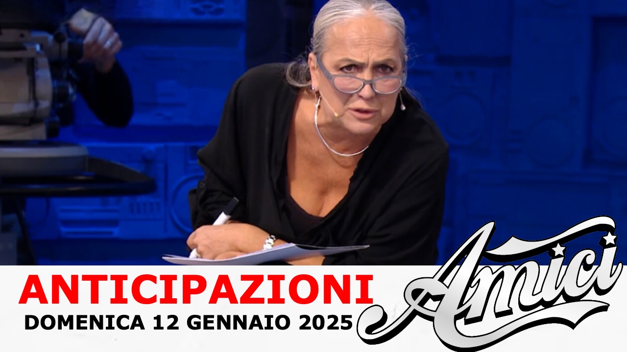 Anticipazioni Amici 12 gennaio 2025: Celentano litiga con giudice