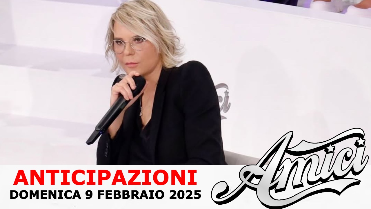 Anticipazioni Amici 9 febbraio 2025: maglie Serale, infortunio e ingresso