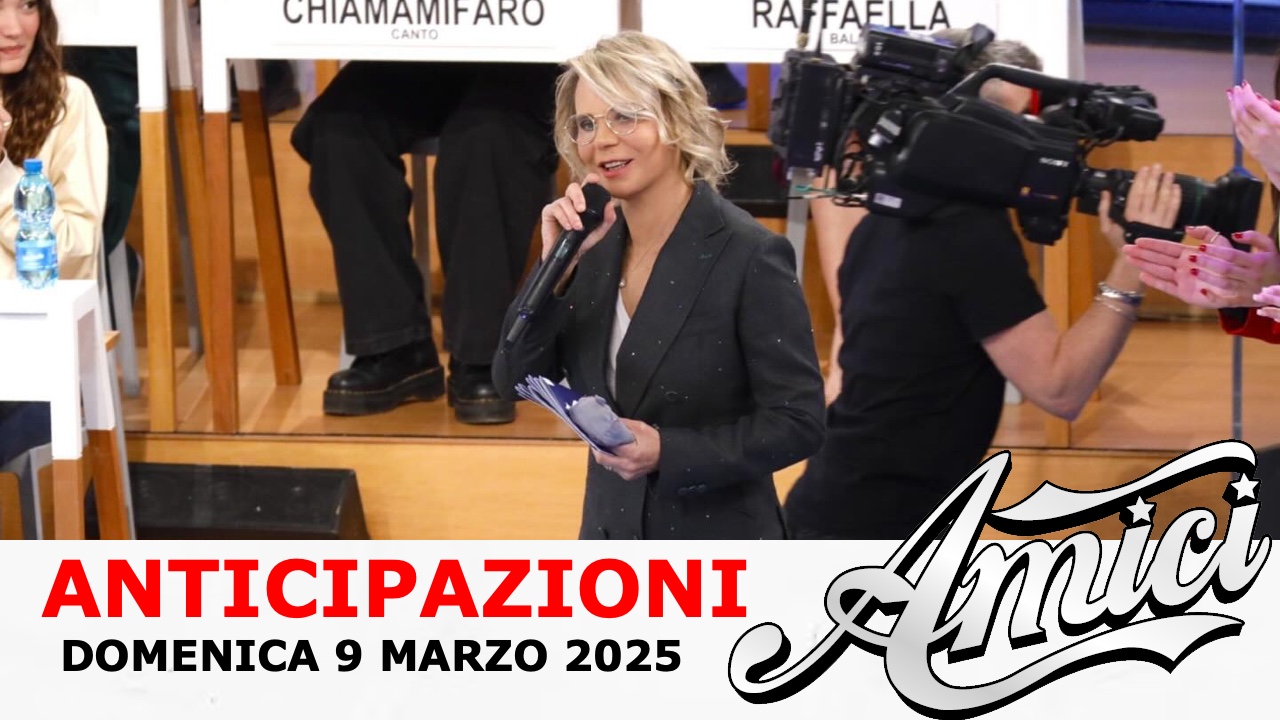 Anticipazioni Amici 24 domenica 9 marzo 2025: allievi si baciano, tutti al Serale tranne uno