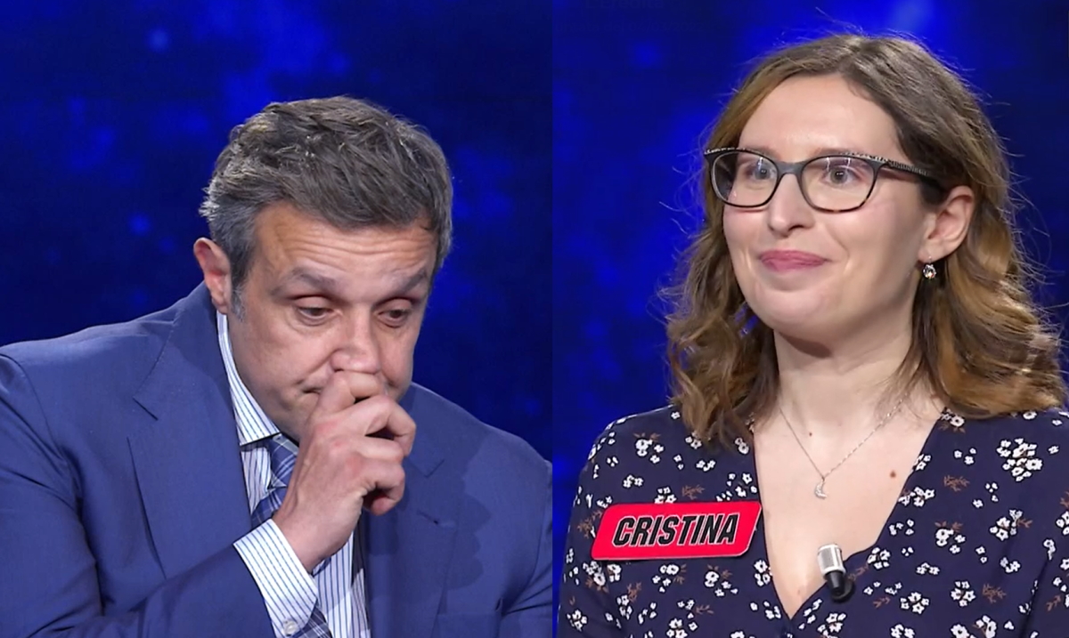 L’eredità, gli ’eventi’ non favoriscono Cristina: ancora assente  il prof Andrea