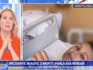 Eva Henger dopo l'incidente d'auto: «Quadro clinico complesso»