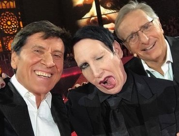 Gianni Morandi e il selfie con Marilyn Manson: no a Satana in tv