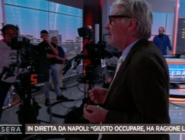 Paolo Del Debbio sbraita a 4 di Sera, che disagio! Attacchi dal pubblico