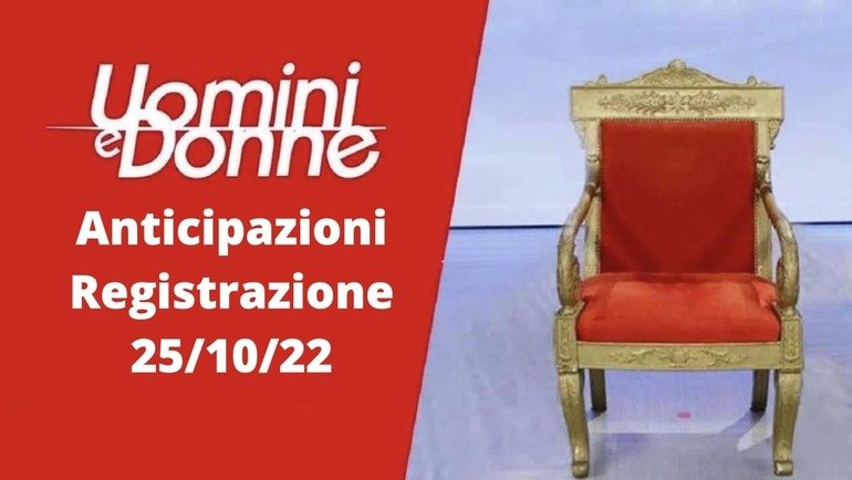 Anticipazioni Uomini e Donne, registrazione 25/10/22: salta un'esterna per una tronista, Tina Vs Federica