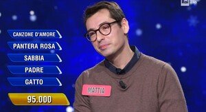 L’Eredità, Mattia non segue le ’orme’ e perde alla Ghigliottina