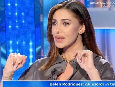 Domenica In: Belen Rodriguez parla dell'ex marito Stefano De Martino